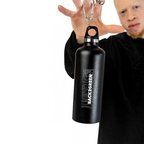 FUCK PLASTIC Bottle by Green Berlin - Drinking bottle with carabiner - shop now at Green Berlin store
